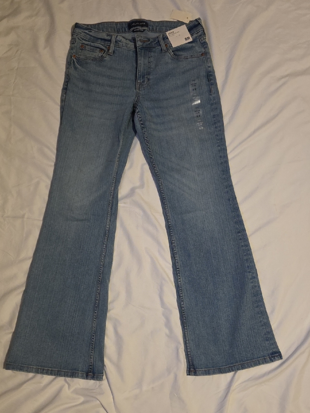 Areopostale Womens Size 8 Mid Rise Flare